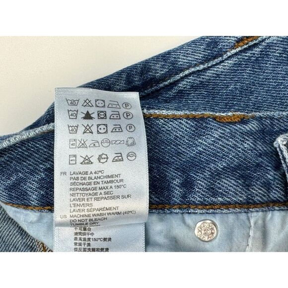 Sandro Paris Cropped Patchwork Denim Jeans Women 36‎ US4? Cotton Pockets Blue - Picture 9 of 14